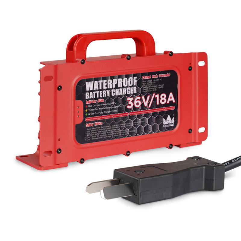 36V 18A Club Car Waterproof Golf Cart Battery Charger-Craftsman Golf