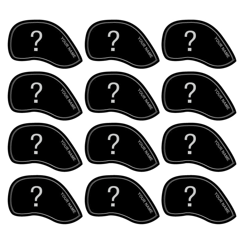 New Customization Personalized Golf Iron Head Covers 12pcs