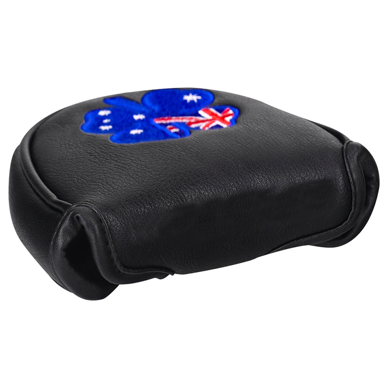 Custom Your Name Country Flag Lucky Clover Mallet Putter Headcover - CraftsmanGolf