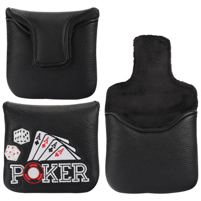 Four Aces Poker Large Mallet Putter Head Cover