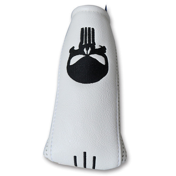 Skull Leather Putter Head Cover With Marker - CraftsmanGolf