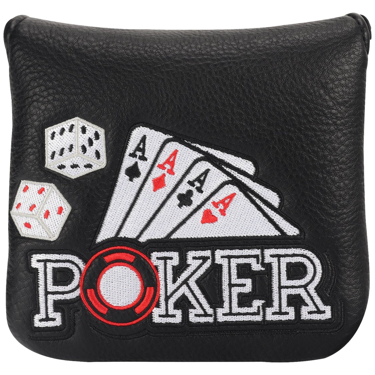 Four Aces Poker Large Mallet Putter Head Cover