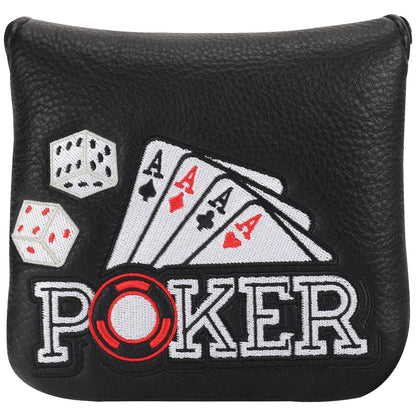 Four Aces Poker Large Mallet Putter Head Cover