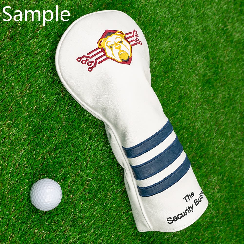 Personalized Horizontal Stripes Wood Headcover With Your Logo And Name