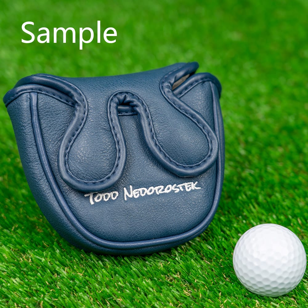 Custom Center Shaft Mallet Putter Headcover With Your Logo Or Name