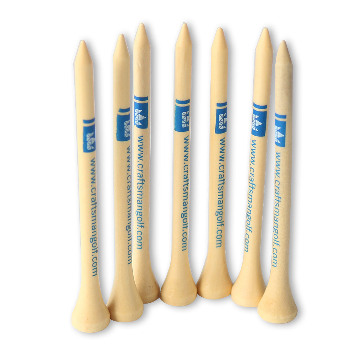 Wood Wooden Golf Tees Pack of 100 Tees Size 3-1/4 inch