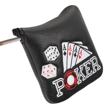 Four Aces Poker Large Mallet Putter Head Cover