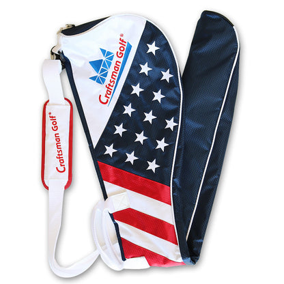 USA Flag Star and Strip Golf Sunday Bag - CraftsmanGolf