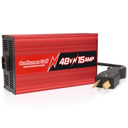 Club Car EZGO 15 AMP 48 Volt Golf Cart Battery Charger With Crowfoot Plug-Craftsman Golf