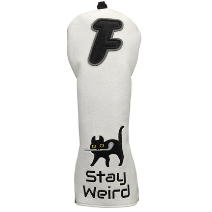 Black Cat Leather Golf Head Covers - Craftsman Golf