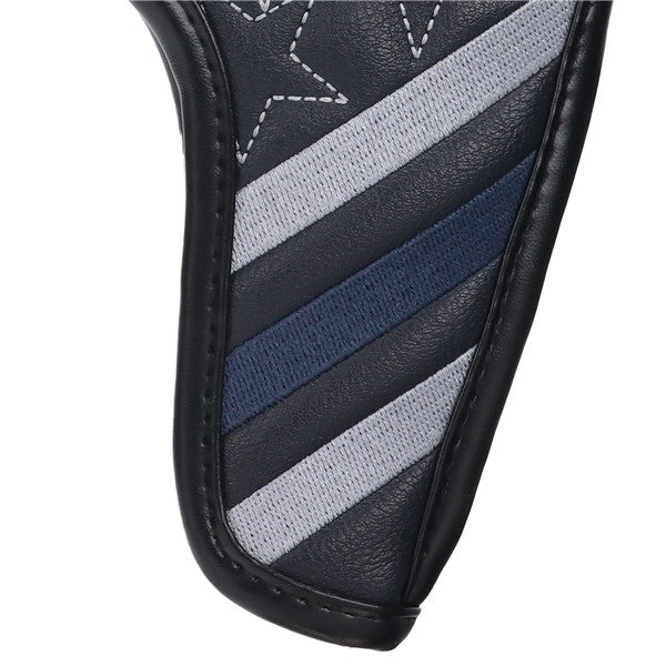 Black Leather Extended Version Classic Iron Head Cover Set (4-9,P,A,S) -Craftsman Golf