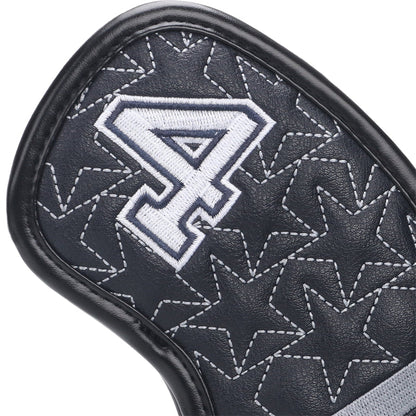 Black Leather Extended Version Classic Iron Head Cover Set (4-9,P,A,S)