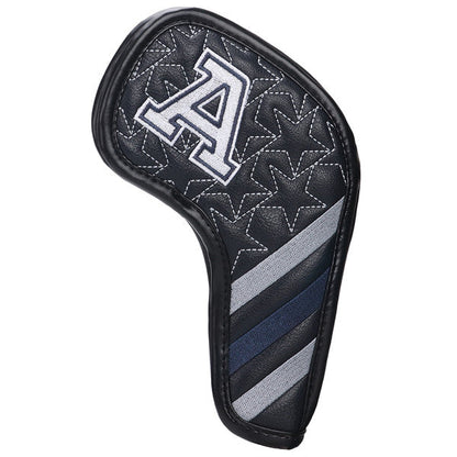 Black Leather Extended Version Classic Iron Head Cover Set (4-9,P,A,S) -Craftsman Golf