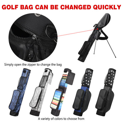 Black Lightweight Golf Carry Bag With Stand-Craftsman Golf