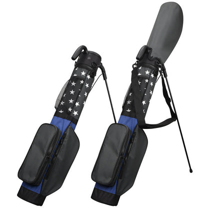 Blue-Grey Contrast Stars Lightweight Golf Stand Bag
