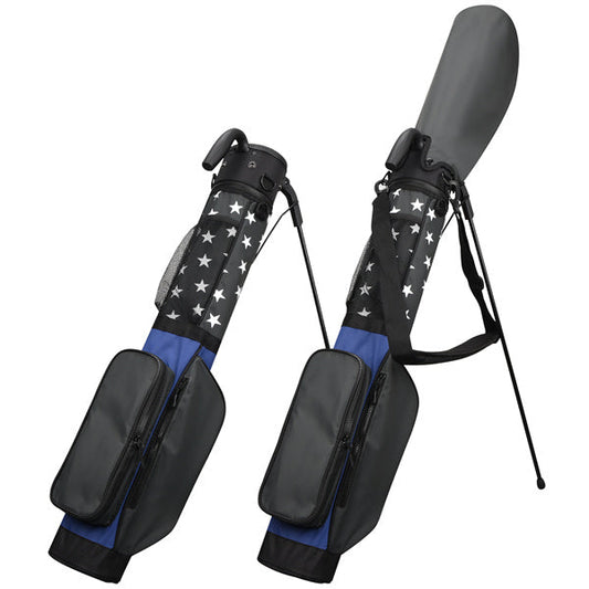 Blue-Grey Contrast Stars Lightweight Golf Stand Bag