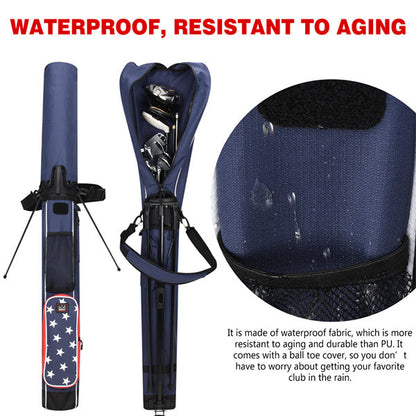 Blue Stars Lightweight Golf Stand Bag-Craftsman Golf