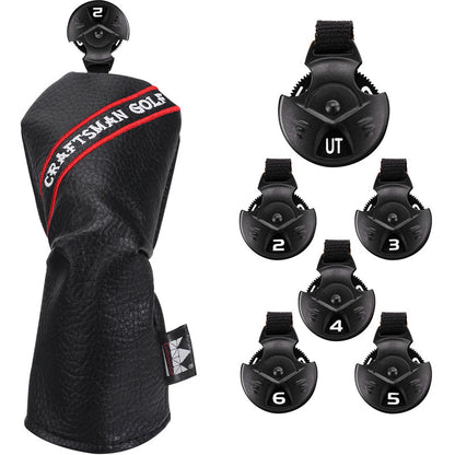 Colorful Embroidery Number Iron Head Cover Set - CraftsmanGolf