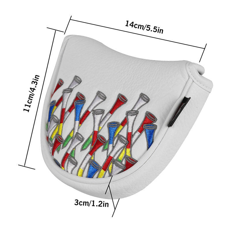 Colorful Golf Tees Golf Mallet Putter Head Cover -Craftsman Golf