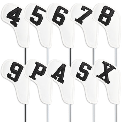 Large Number Leather Magnetic Iron Head Covers 10pcs