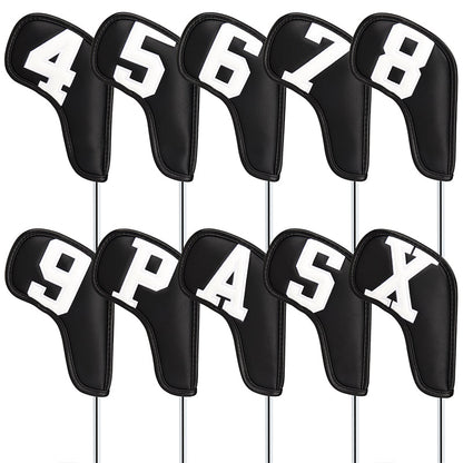 Large Number Leather Magnetic Iron Head Covers 10pcs
