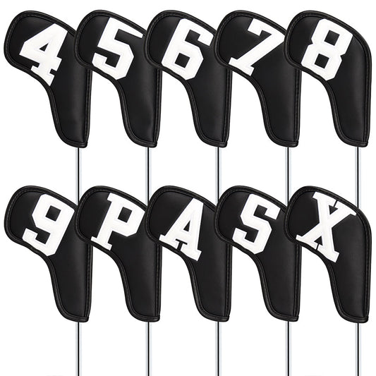 Large Number Leather Magnetic Iron Head Covers 10pcs