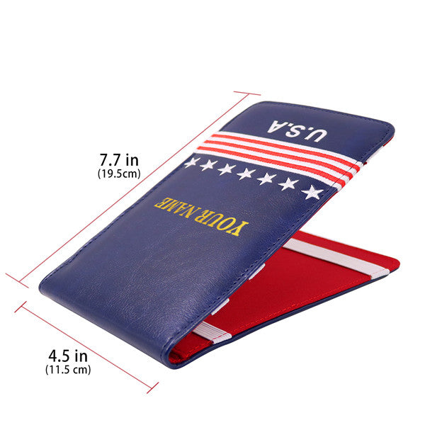Custom Foil Embossing USA Scorecard&Yardage Book Holder - CraftsmanGolf