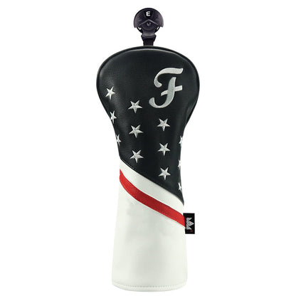 Custom Grey Stars Golf Wood Headcovers- CraftsmanGolf