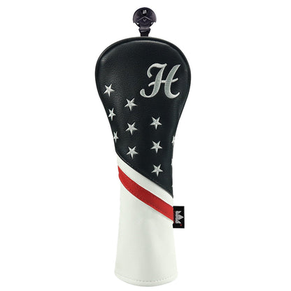 Custom Grey Stars Golf Wood Headcovers- CraftsmanGolf