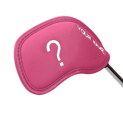 Custom Individual Leather Iron Headcover - CraftsmanGolf