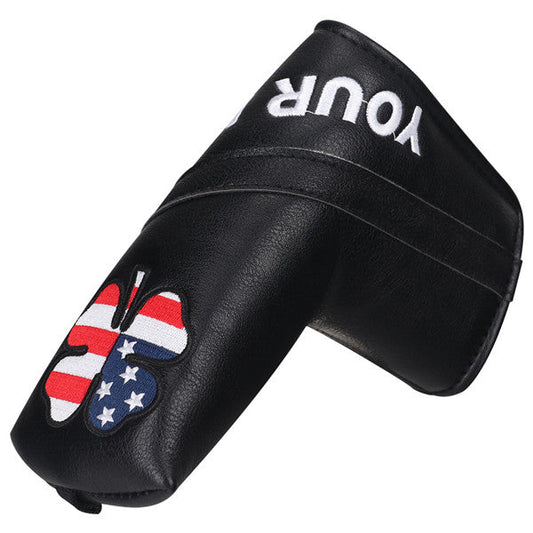 Custom Country Flag Lucky Clover Blade Putter Headcover - Craftsman Golf