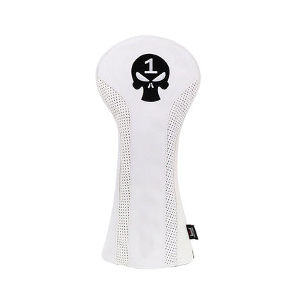 Craftsman Golf® Custom Your Name Skull Leather Golf Head Covers