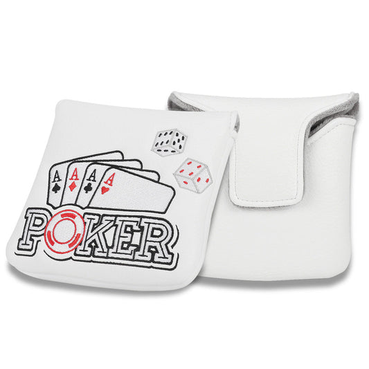 Four Aces Poker Large Mallet Putter Head Cover