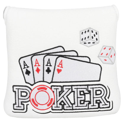 Four Aces Poker Large Mallet Putter Head Cover
