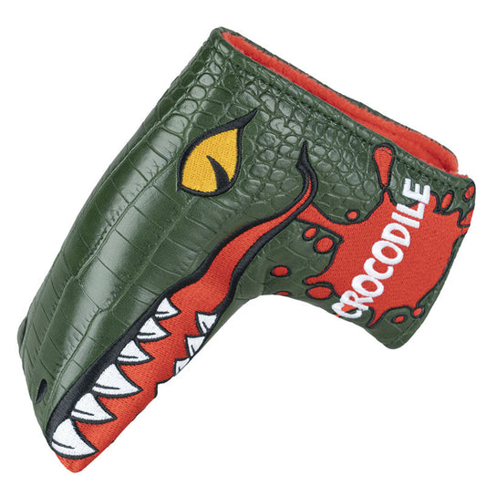 Green Crocodile Pattern Golf Blade Putter Head Cover - Craftsman Golf