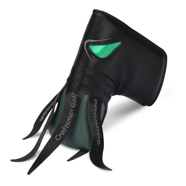 Green Eyes Octopus Pattern Leather Blade Putter Head Cover-Craftsman golf