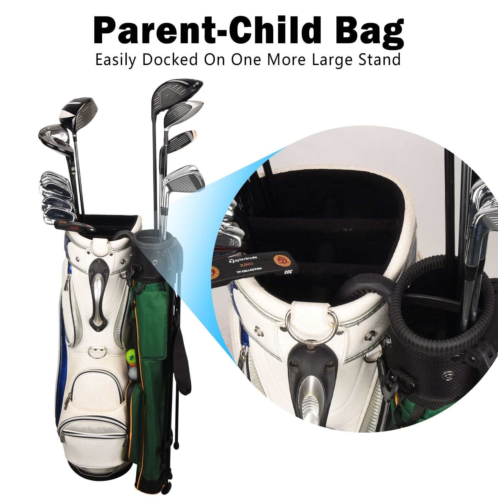 Four-Leaf Clover Lightweight Golf Stand Bag With Rain Cover-Craftsman Golf