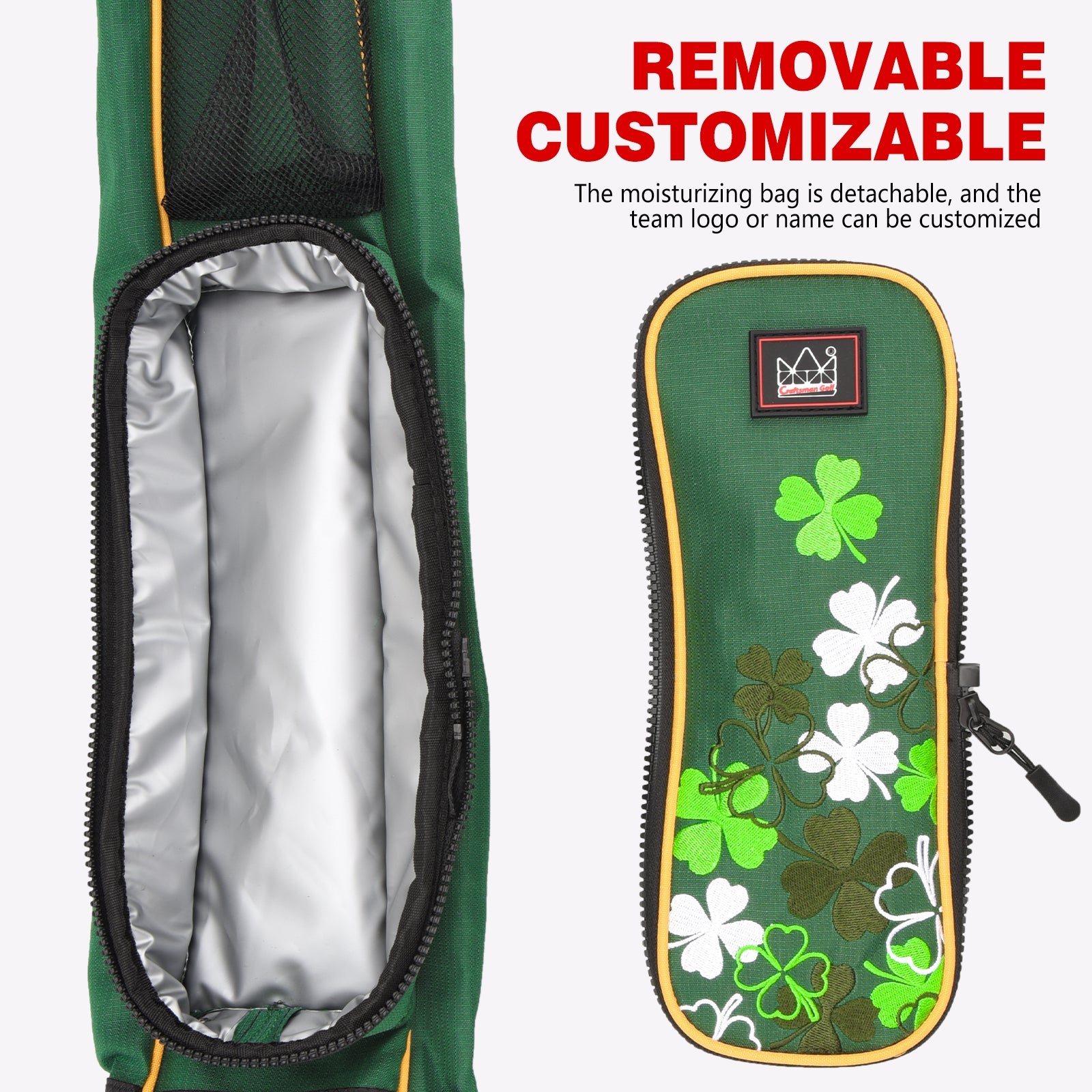 Four-Leaf Clover Lightweight Golf Stand Bag With Rain Cover-Craftsman Golf