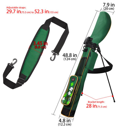 Four-Leaf Clover Lightweight Golf Stand Bag With Rain Cover-Craftsman Golf