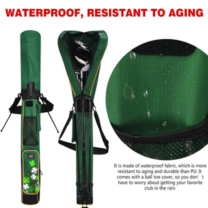Four-Leaf Clover Lightweight Golf Stand Bag With Rain Cover-Craftsman Golf
