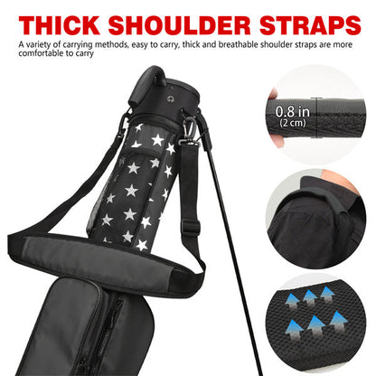 Grey Stars Lightweight Golf Stand Bag-Craftsman Golf