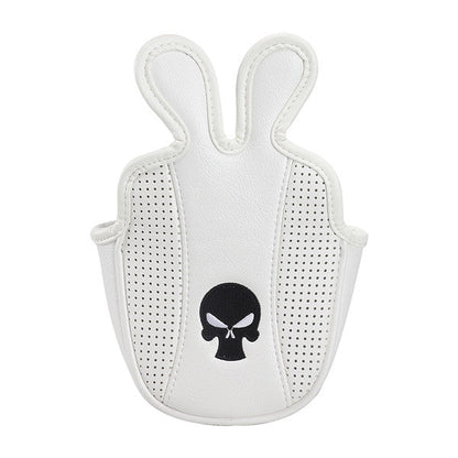 Leather Skull Backstryke Center Shaft Mallet Putter Headcover