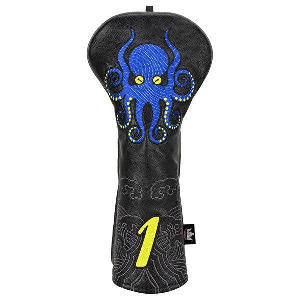 Craftsman Golf Octopus And Auspicious Cloud Leather Driver Head Cover