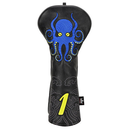 Craftsman Golf Octopus And Auspicious Cloud Leather Driver Head Cover