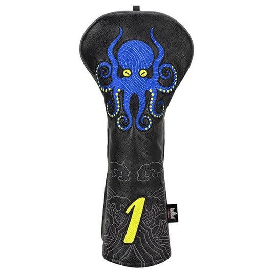 Craftsman Golf Octopus And Auspicious Cloud Leather Driver Head Cover