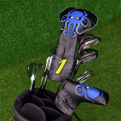 Octopus & Auspicious Cloud Putter Blade Head Cover-Craftsman Golf