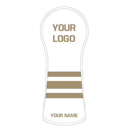 Personalized Horizontal Stripes Wood Headcover With Your Logo And Name - Craftsman Golf