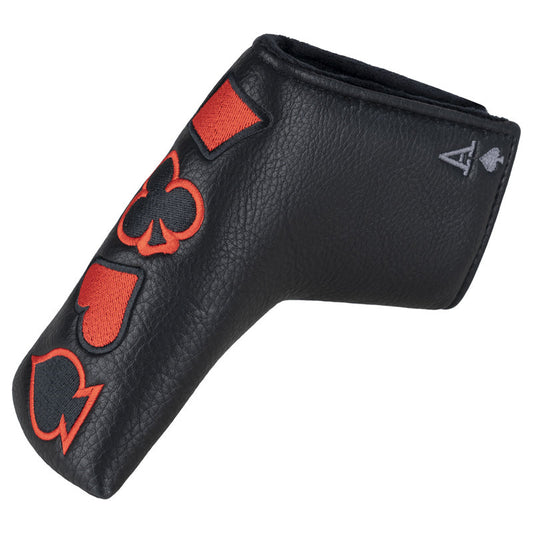 Poker Four Suits Leather Golf Club Blade Putter Head Cover - Craftsman Golf