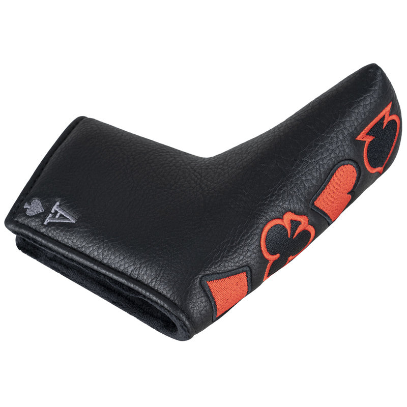 Poker Four Suits Leather Golf Club Blade Putter Head Cover - Craftsman Golf