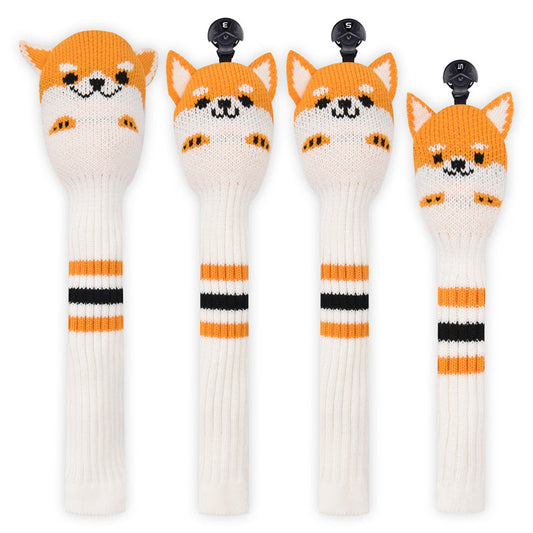 Shiba Inu Knitted Golf Head Covers Set - Craftsman Golf 